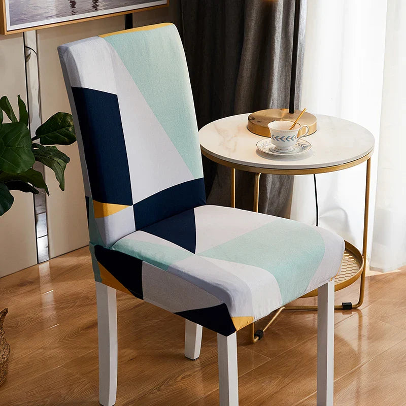 Afralia™ Stretch Print Chair Cover - Elastic Seat Slipcover