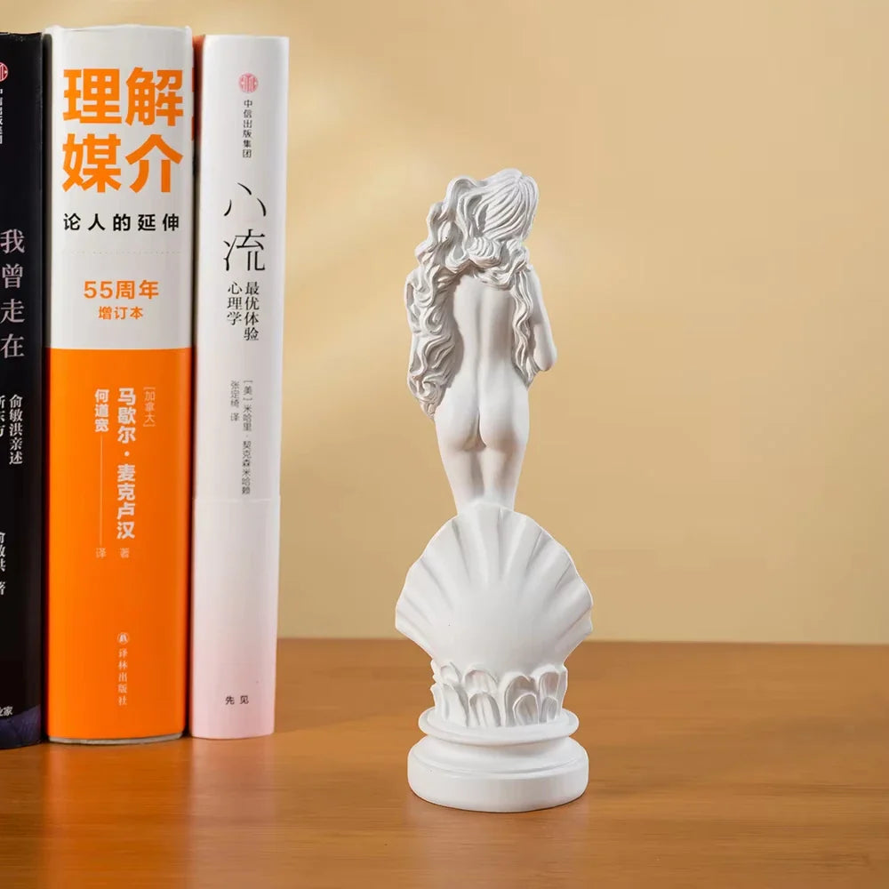 Afralia™ 18cm Aphrodite Sculpture: Greek Goddess Statue for Home & Office Decor