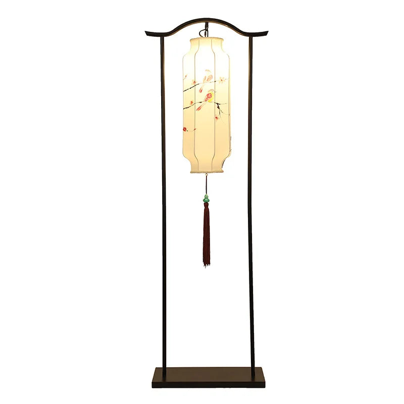 Afralia™ Vintage Chinese Palace Floor Lamp: Elegant Living Room & Bedroom Lighting