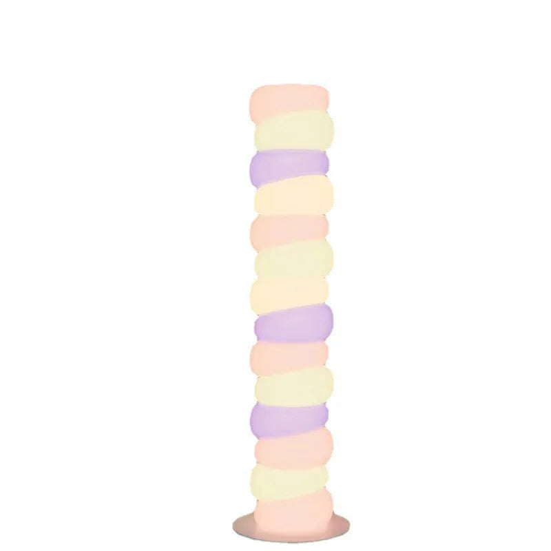 Afralia™ Rainbow Gourd Floor Lamp for Vibrant Bedroom & Living Room Ambience