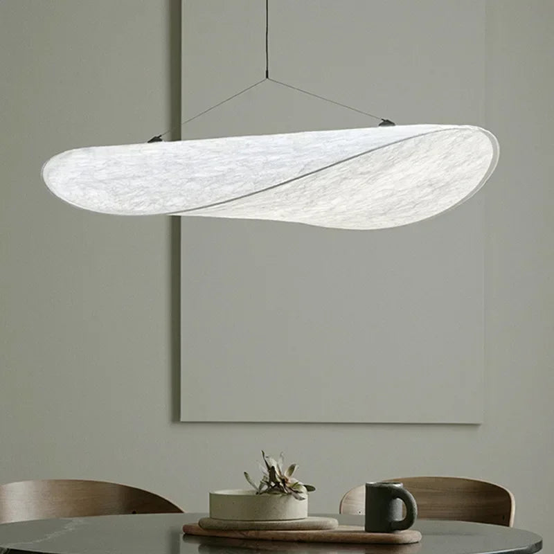 Afralia™ Silk LED Ceiling Chandelier - Handmade Pendant Hanging Lamp for Living Room