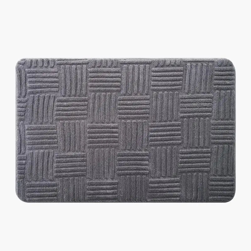 Afralia™ Cotton Velvet Striped Floor Mat: Soft & Non-Slip Bathroom Carpet