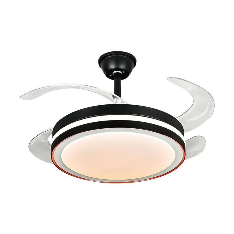 Afralia™ 48 Inch Dimmable Decorative Ceiling Fan with Remote Control and LED Light