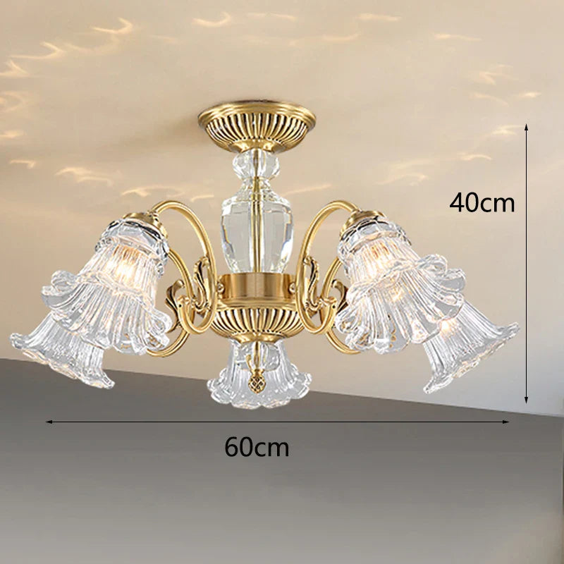 Afralia™ Luxury Crystal Chandelier Pendant Light for Living and Dining Room