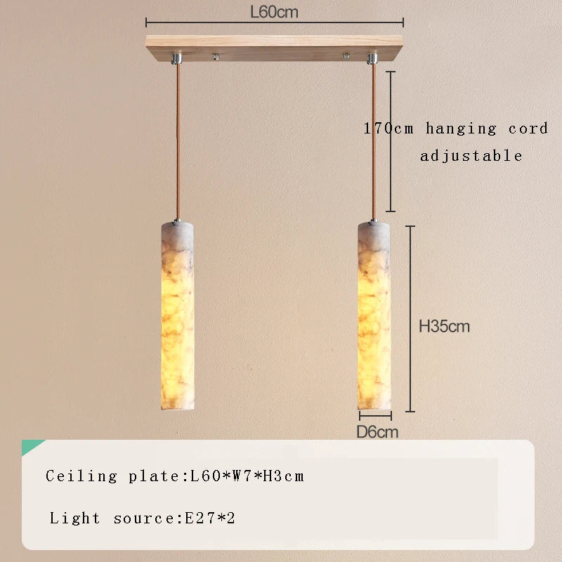 Afralia™ Light Luxury Spanish Lucite Pendant Light for Living Room Ceiling Decor