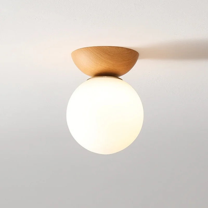 Afralia™ Modern LED Ceiling Light Iron Glass Nordic Ceiling Lamp
