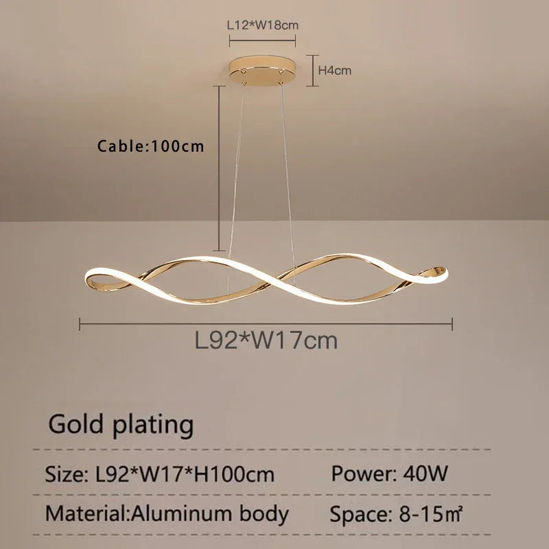 Afralia™ LED Pendant Light: Modern Hanging Lamp for Living Dining Room Kitchen Bar Loft