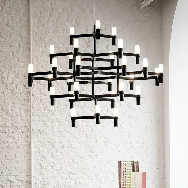 Afralia™ Crown Major Chandelier: Modern Luxury LED Light for Kitchen, Hotel, Living Room