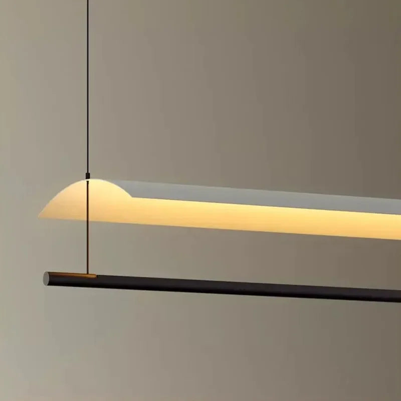 Afralia™ Postmodern Eaves Tile Chandelier LED Pendant Lamp for Designer Restaurant Bar Café