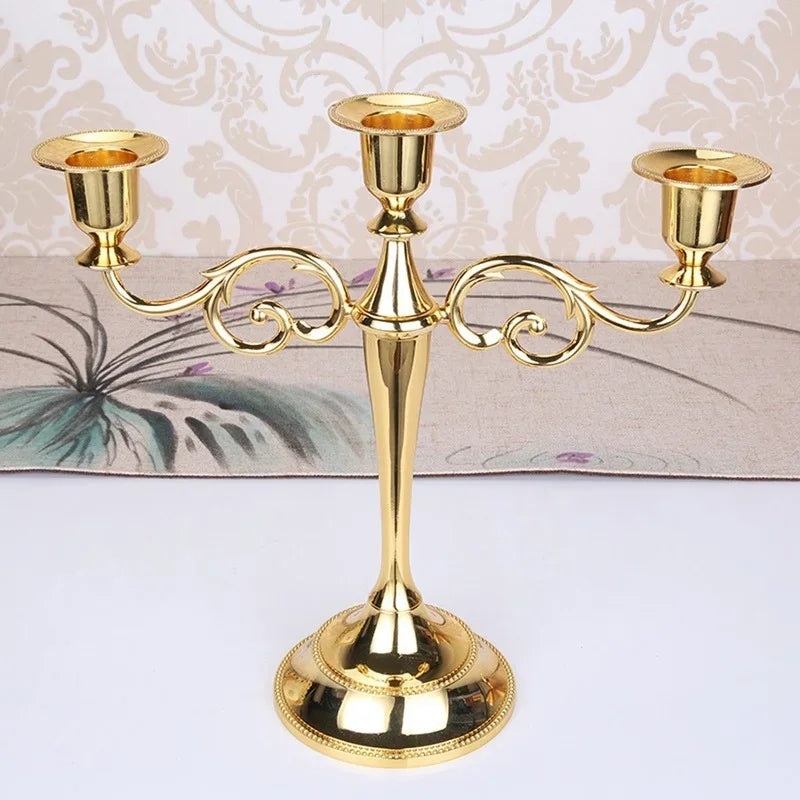 Afralia™ Retro 5-Arm Candelabra Candle Holder Stand for Wedding Candlestick