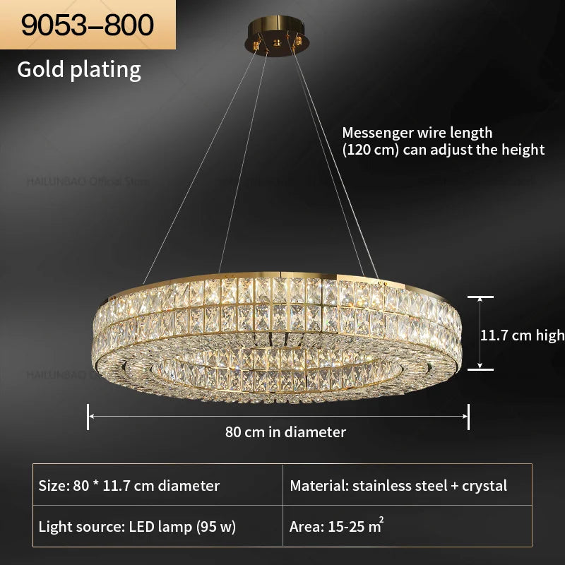 Afralia™ Crystal Chandelier: French Vintage Luxury Lighting for Living Room & Dining Room