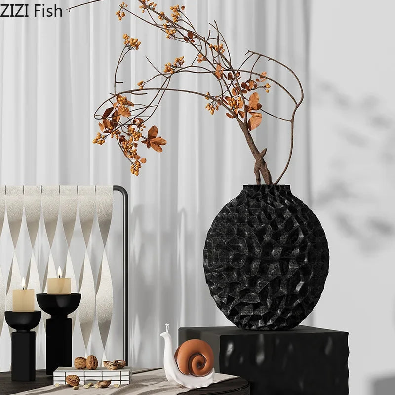 Afralia™ Honeycomb Texture Vase for Artificial Flower Arrangement