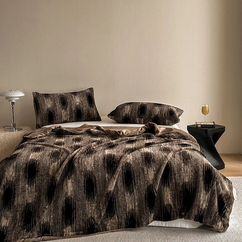 Afralia™ Cosy Faux Rabbit Plush Blanket in Milk Velvet for Single Sofa Decoration & Napping