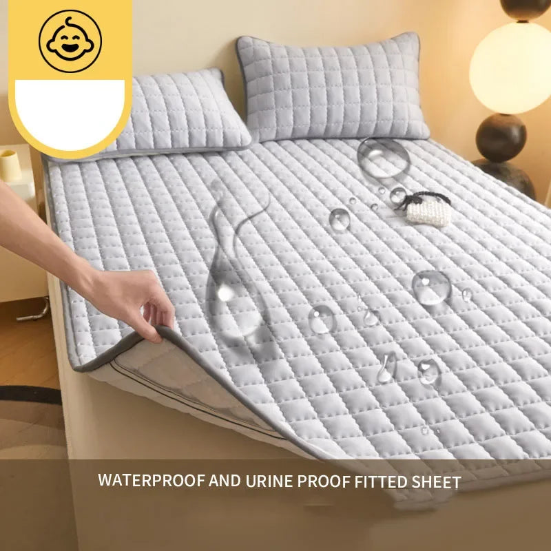 Afralia™ Waterproof Quilted Mattress Topper - Single/Double Size