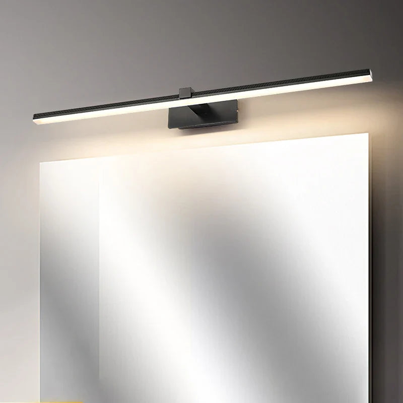 Afralia™ Modern Mirror Light Wall Lamp 40-70cm Indoor Bedroom Sconces