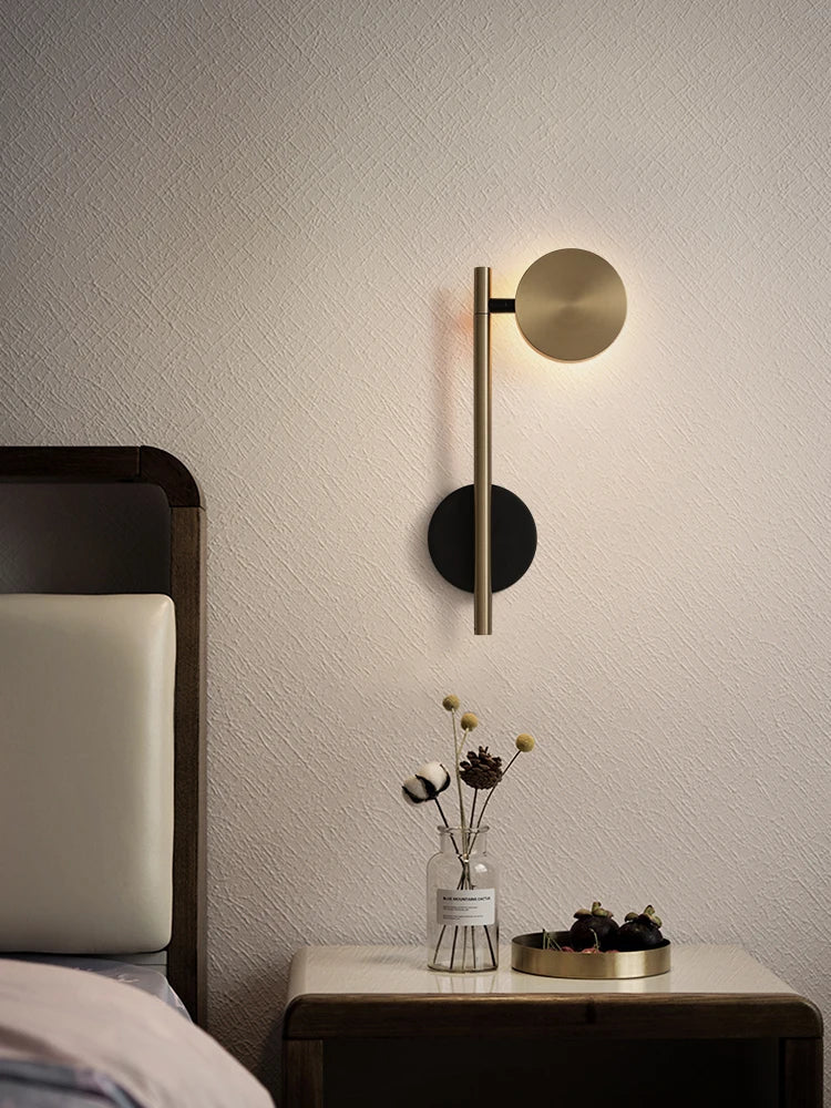 Afralia™ Rotatable Luxury LED Wall Lamp for Bedroom, Living Room, and Hotel