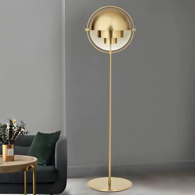 Afralia™ Copper Floor Lamp Modern Metal Standing Light for Living Room Bedroom