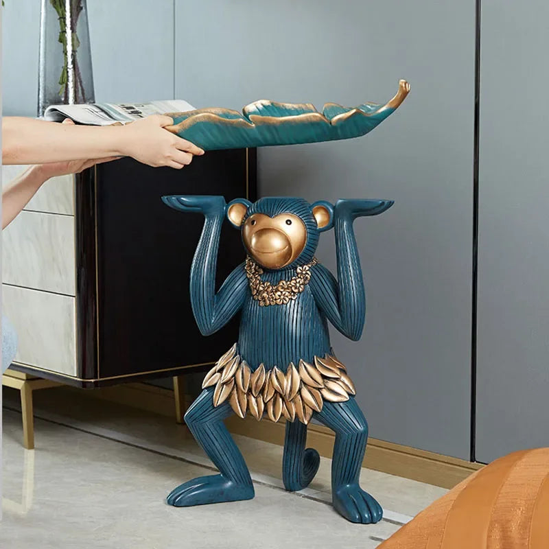 Afralia™ Modern Decor Tray Figurine Sculpture Nordic Decoration Organizer Ornament
