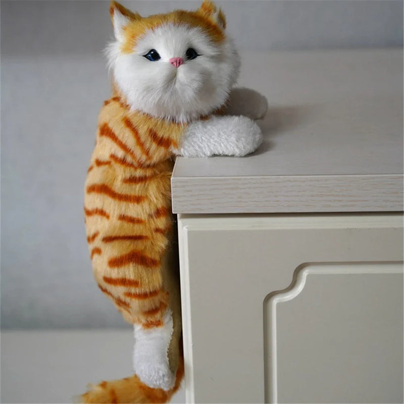 Afralia™ Hanging Cat Plush Doll Figurine Home Decoration Model