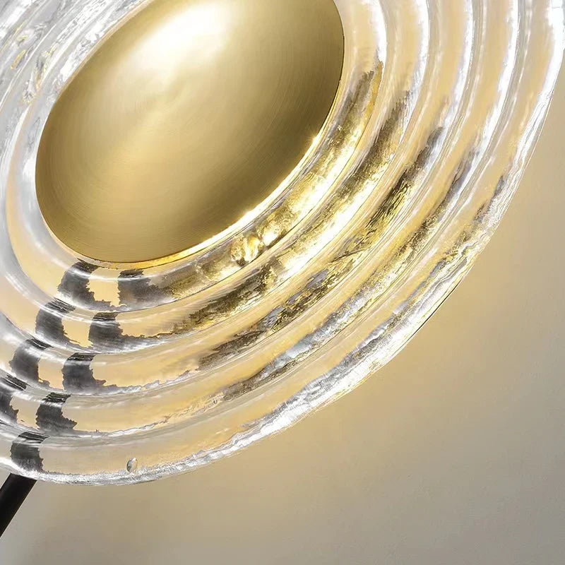 Afralia™ Minimalist Round Glass Wall Lamps for Bedroom and Living Room Decor