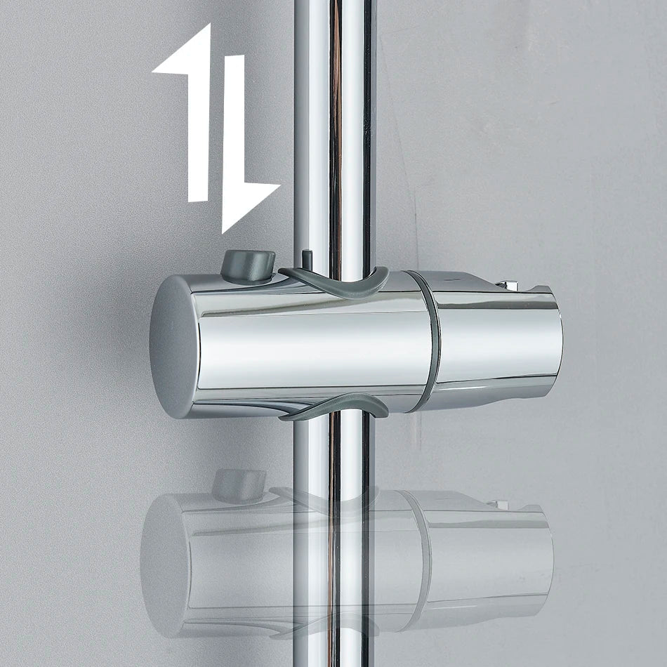 Afralia™ Shower Slide Bar 60cm Extension Hand Shower Head Rail Wall Mount Adjuster