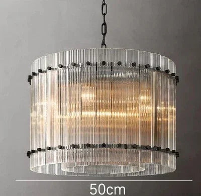 Afralia™ Gold Double Layer Ring Crystal Pendant Light for Bedroom Dining Living Room