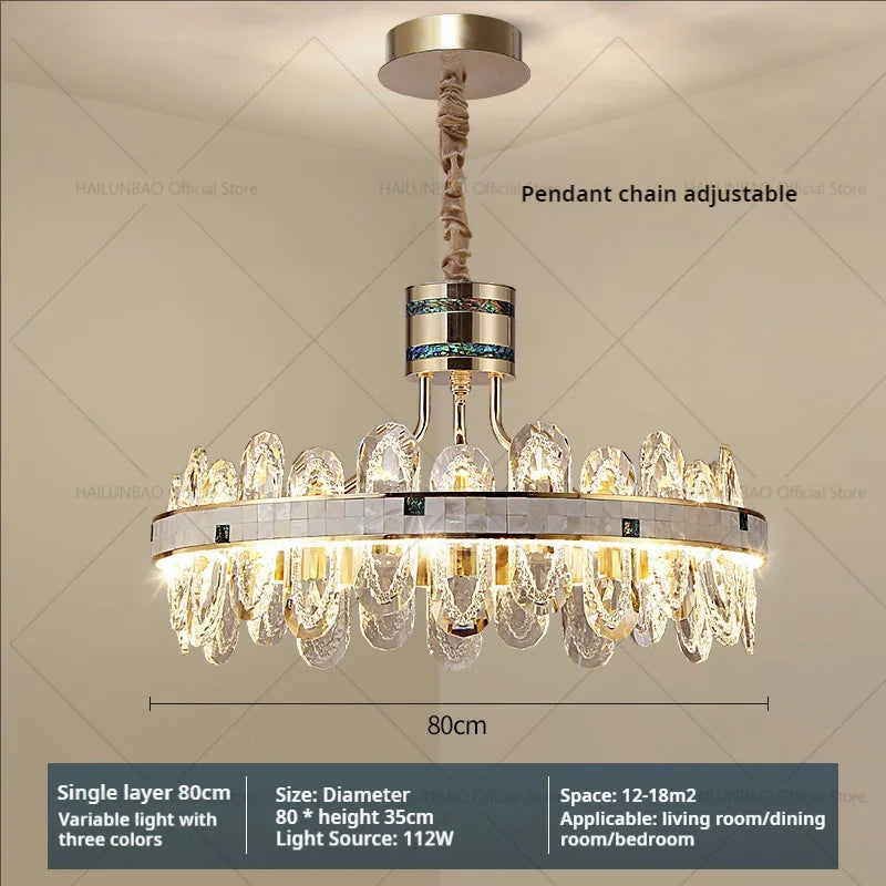 Afralia™ 2024 High-End Villa Crystal Chandelier with Hollow Design for Luxurious Living Rooms