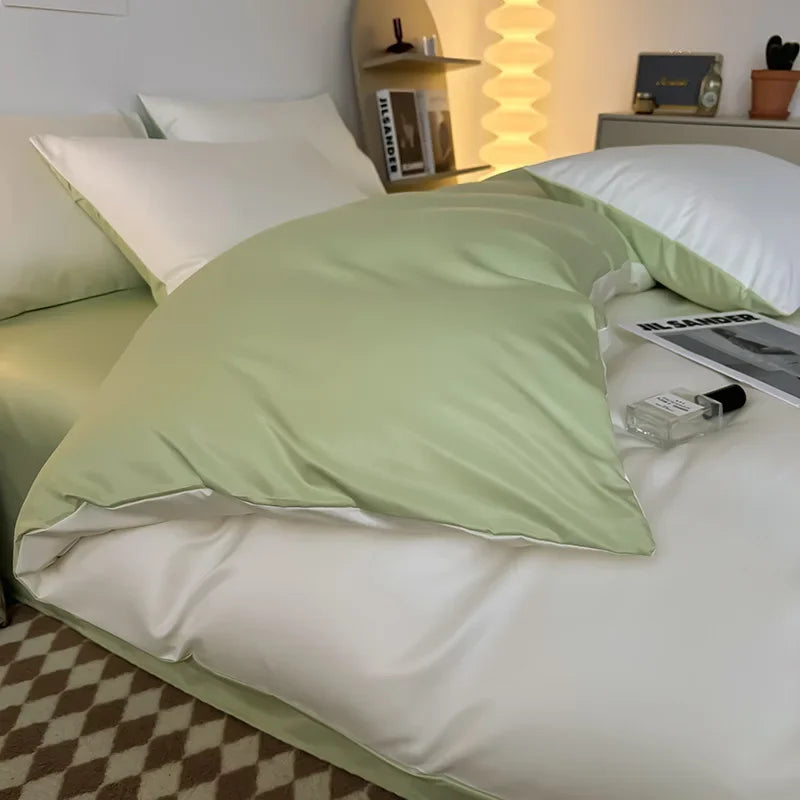 Afralia™ Summer 2025 Nude Skin-Friendly Bed Sheet Set for Double-Sided Sleeping