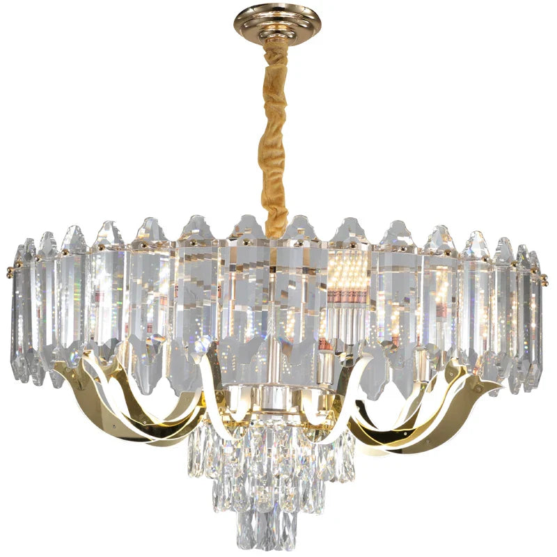 Afralia™ LED Crystal Lamp: Postmodern High-end Chandelier for Living Room, Dining Room, Bedroom