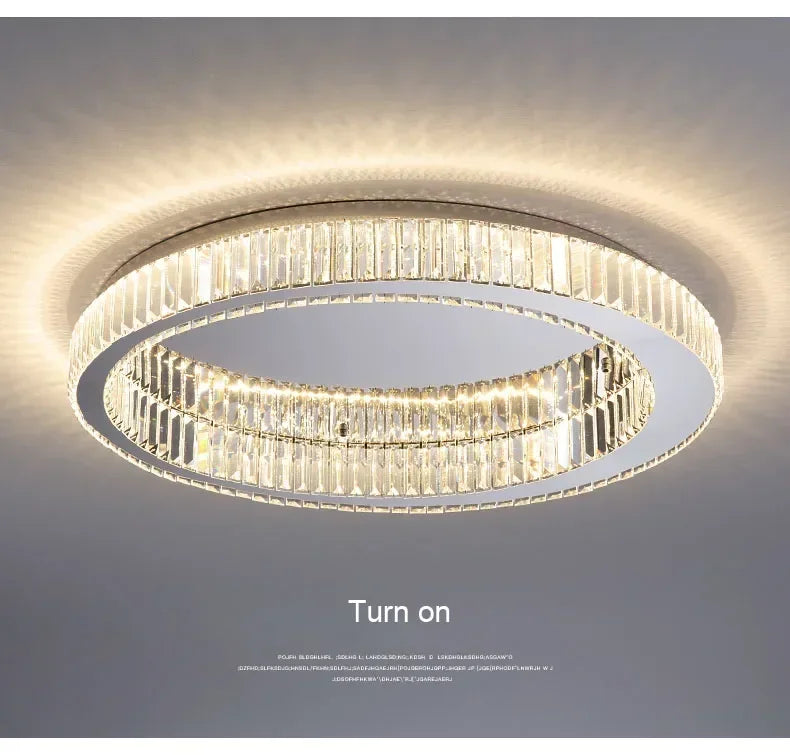 Afralia™ Crystal LED Ceiling Chandelier – Modern Home Décor Lighting for Living Room, Bedroom