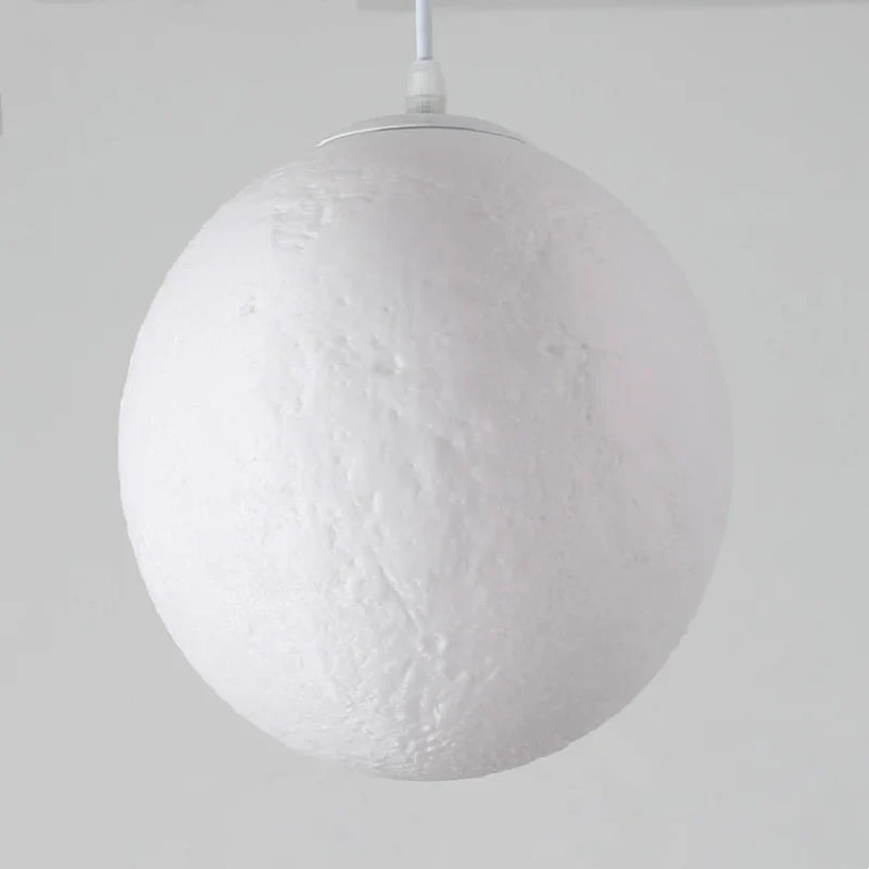 Afralia™ Moon Pendant Light: Modern Simple Ball Decoration LED for Kitchen, Dining Room, Restaurant