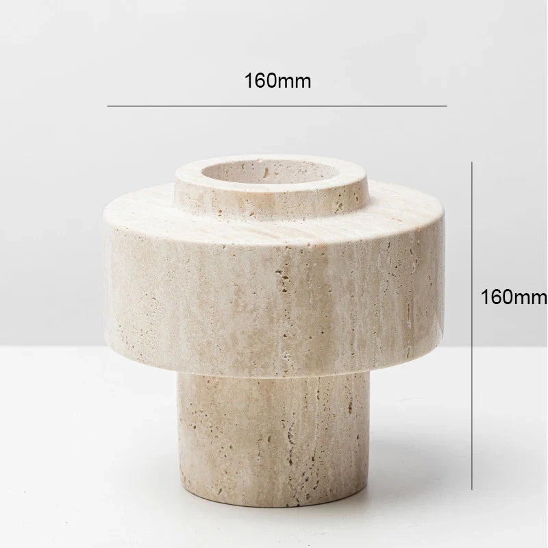 Afralia™ Marble Pillar Vase for Modern Home Decoration