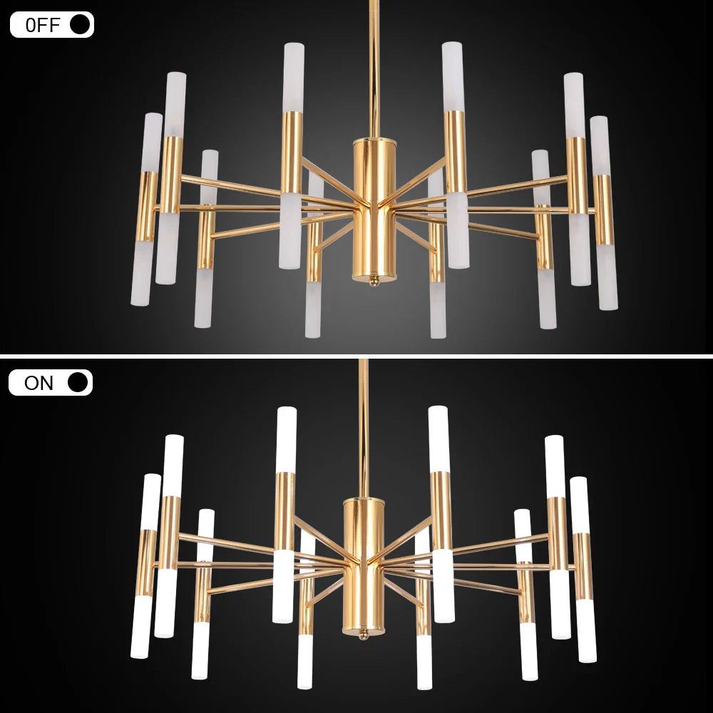 Afralia™ Modern LED Chandelier: Elegant Hotel Hall & Living Room Ceiling Light