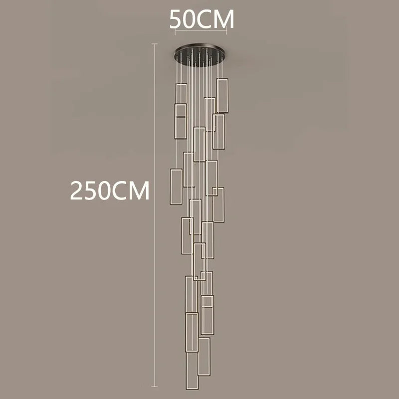 Afralia™ Nordic Home Decoration Stair Chandelier Living Room Bedroom Dining Room Pendant Lights Ceiling Light Indoor Lighting