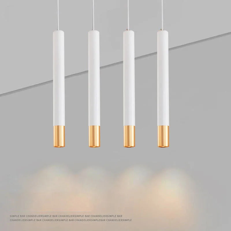 Afralia™ Long Tube Pendant Lights for Kitchen Island LED Indoor Lighting