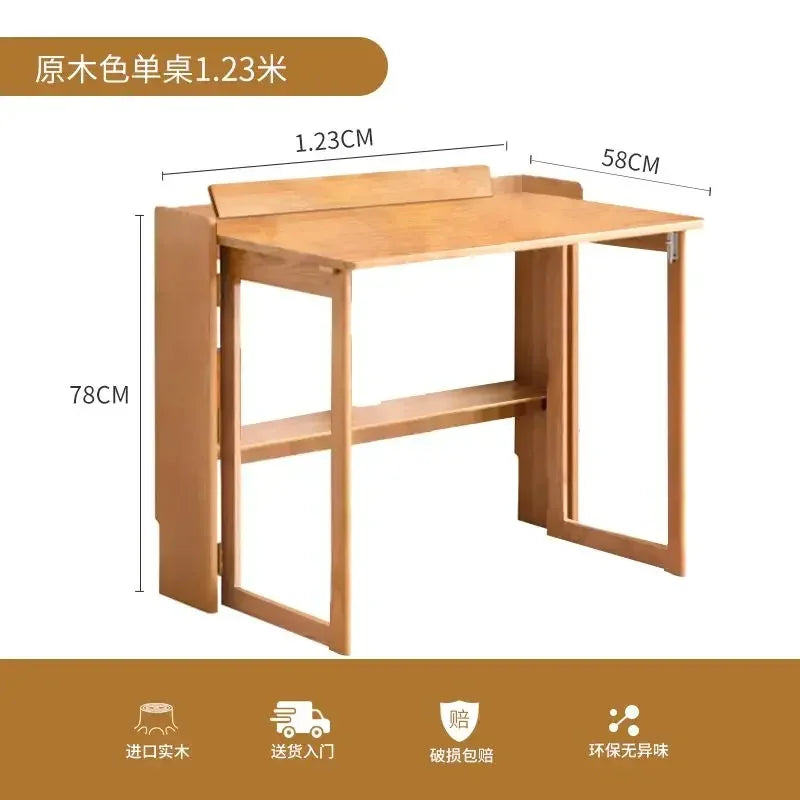 Afralia™ Foldable Computer Desk for Home Office Small Space Study - 80/100/120cm