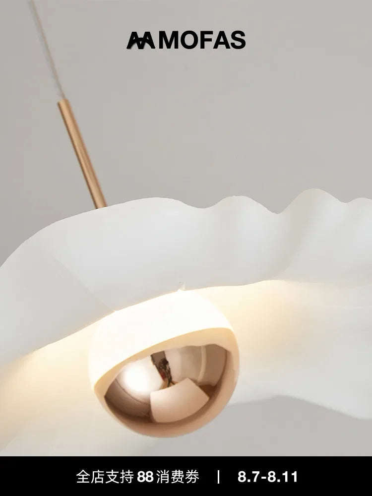 Afralia™ Lotus Leaf Pendant Light - Modern Nordic Art Bar Counter Bedroom Minimalist Design