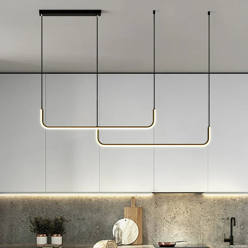 Afralia™ Modern LED Pendant Light - Simple Design Chandelier