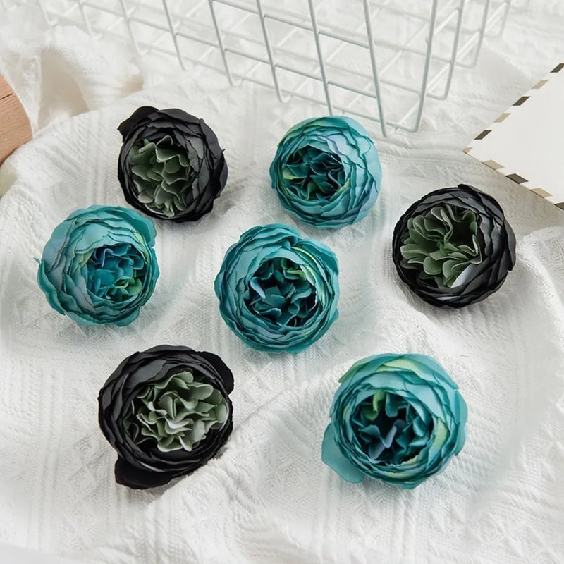 Afralia™ Silk Peony Roses: Multicolor Fake Flowers for Home Wedding DIY Decor & Crafts