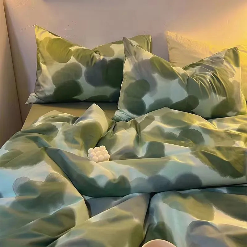 Afralia Checkerboard Pattern Duvet Cover Set - Stylish and Cozy Bedding Kit for Bedroom