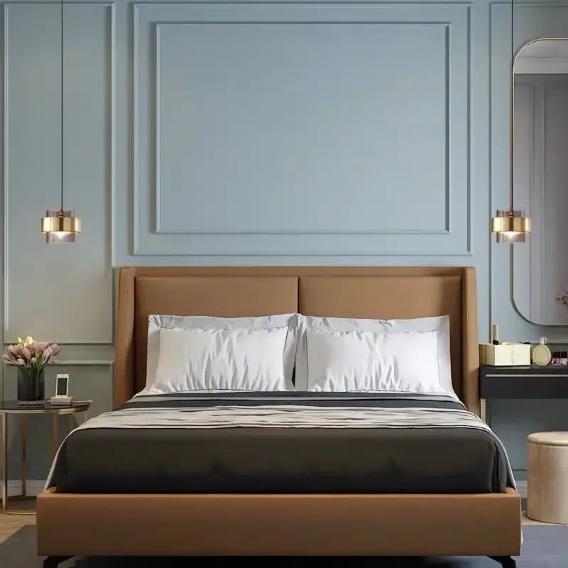 Afralia™ Gold Wrought Iron Glass Shade Pendant Light for Restaurant Coffee Bar