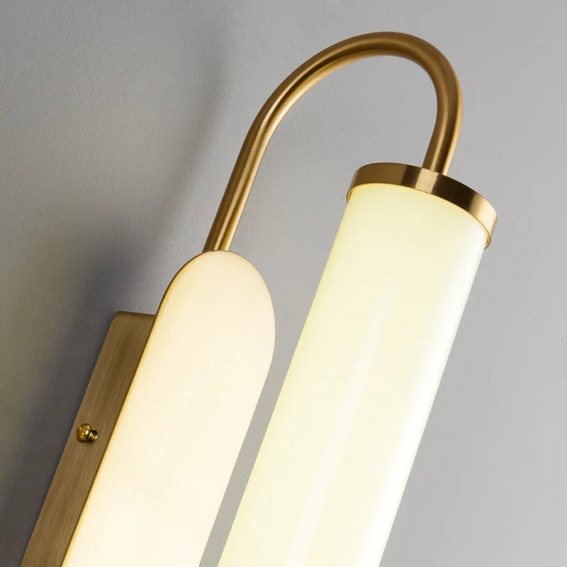 Afralia™ Nordic White Acrylic LED Wall Lamp for Modern Living Room and Bedroom.