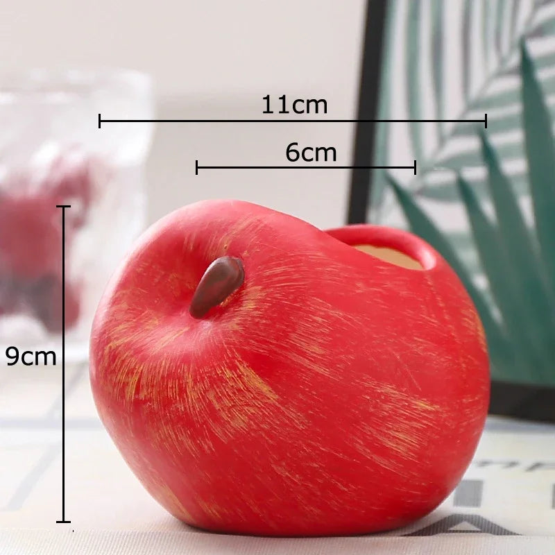 Afralia™ Watermelon Shape Vase Green Plant Pot Cartoon Fruits Room Decor