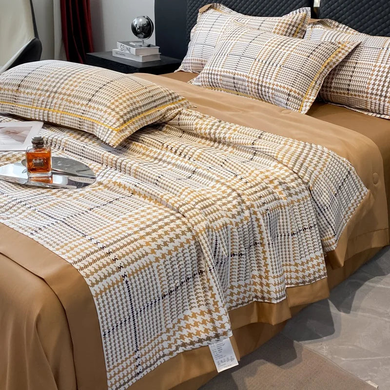 Afralia™ Luxury Floral Summer Quilt Comforter - Soft, Skin-Friendly & Machine Washable