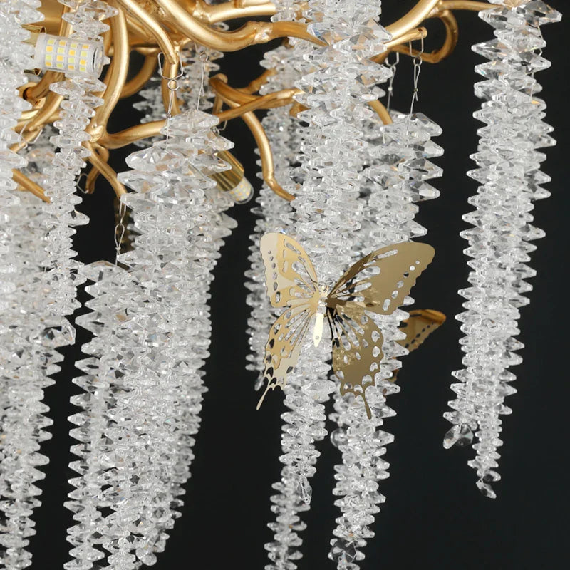 Afralia™ Crystal Chandelier: Postmodern Luxury Pendant Light for Living Room, Bedroom, and Dining Room