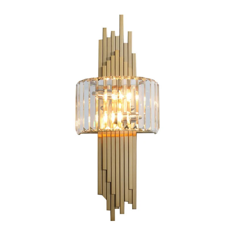 Afralia™ Luxury Crystal Wall Lamp for Living Room TV Bedroom Night Study Decoration