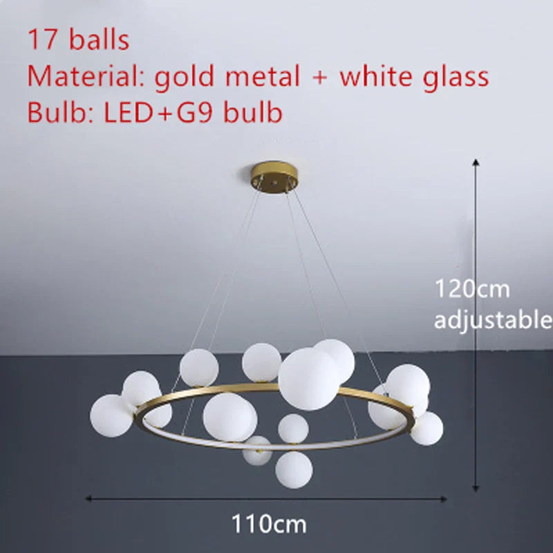 Afralia™ Glass LED Pendant Light for Modern Living, Dining, Bedroom, Kitchen Lighting