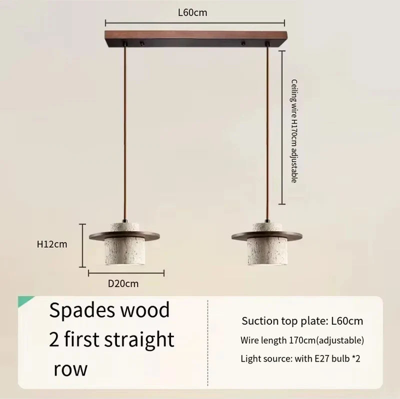 Afralia™ Yellow Travertine Chandelier: Elegant LED Pendant Lights for Home Decor