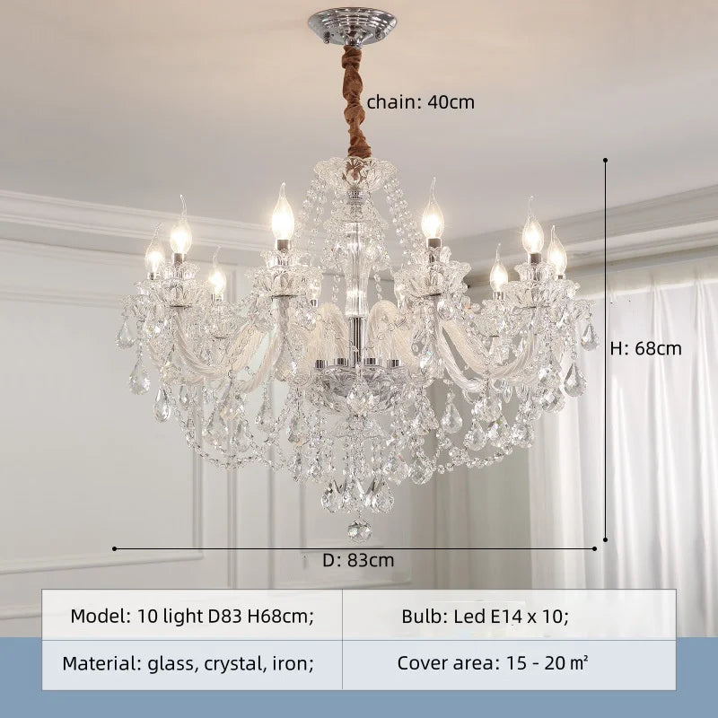 Afralia™ White Glass Chandelier with LED Lights for Living Room and Bedroom