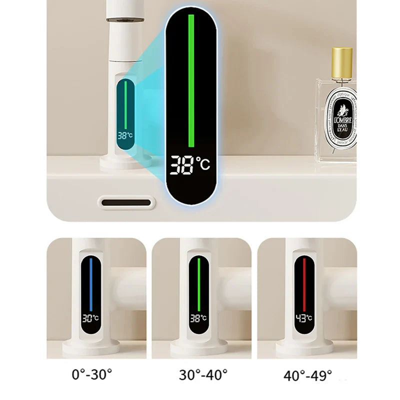 Afralia™ Digital Display Basin Faucet with Temperature Control